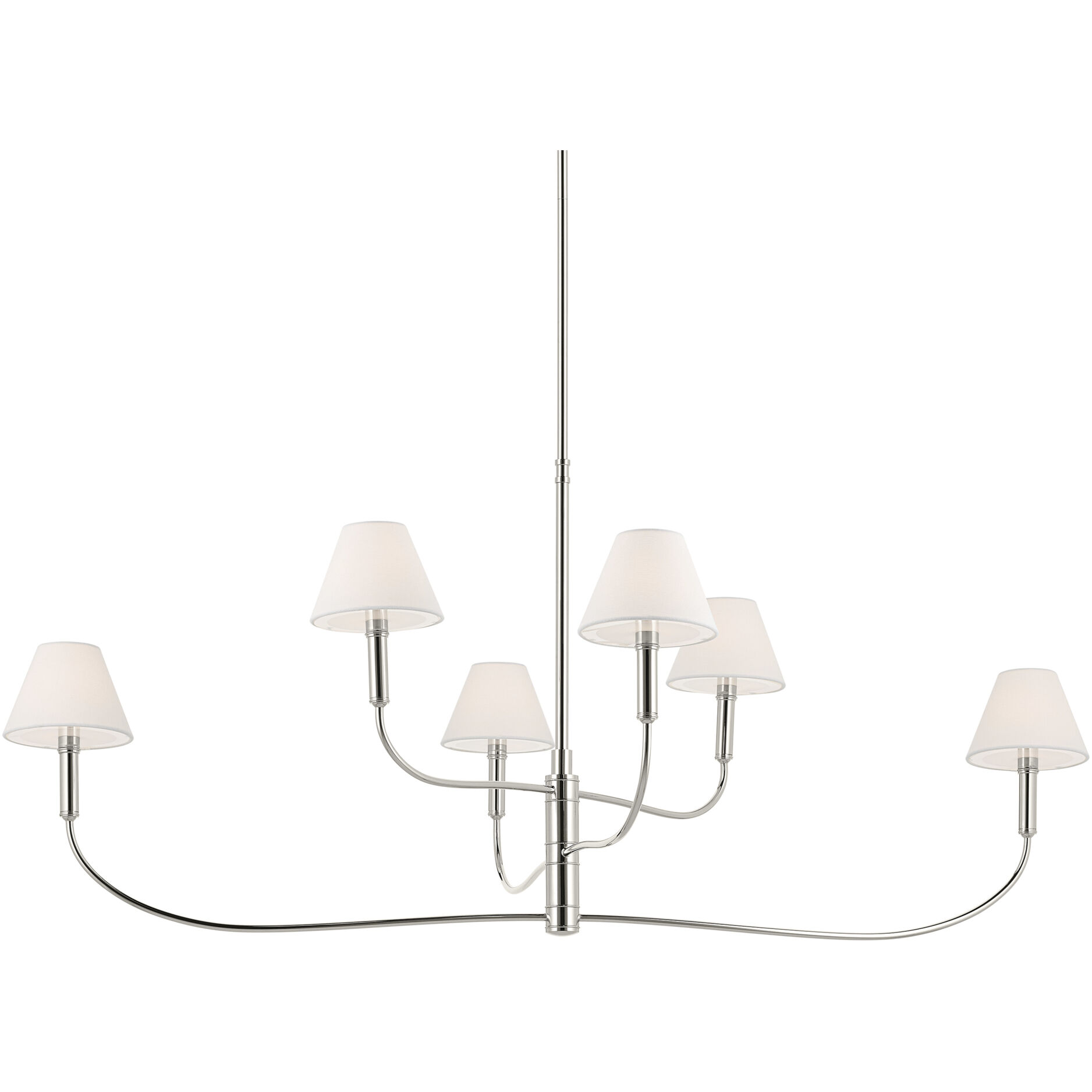 Eadie 6 Light 6 inch Polished Nickel Chandelier Ceiling Light