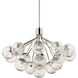 Silvarious 16 Light Polished Nickel Chandelier/Semi Flush Ceiling Light