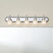 Independence 5 Light 36 inch Chrome Wall Mt Bath 5 Arm Or More Wall Light