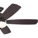 Crescent 56 inch Olde Bronze with Gold Highlights with Walnut Blades Ceiling Fan