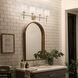 Ali 4 Light 32.5 inch Brushed Natural Brass Bath Vanity Light Wall Light