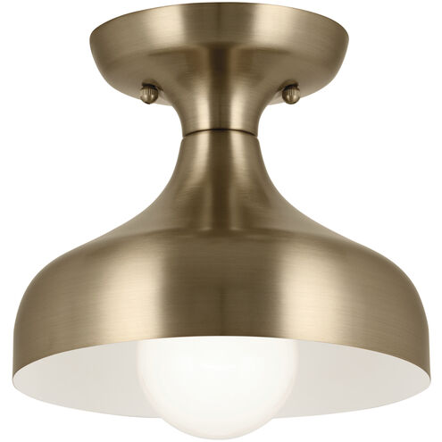 Sisu LED 8 inch Champagne Bronze Semi Flush Mount Ceiling Light