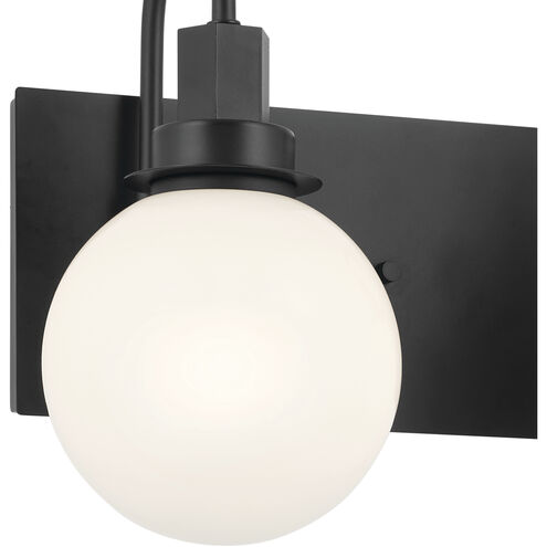 Hex LED 22.75 inch Black Bathroom Vanity Light Wall Light