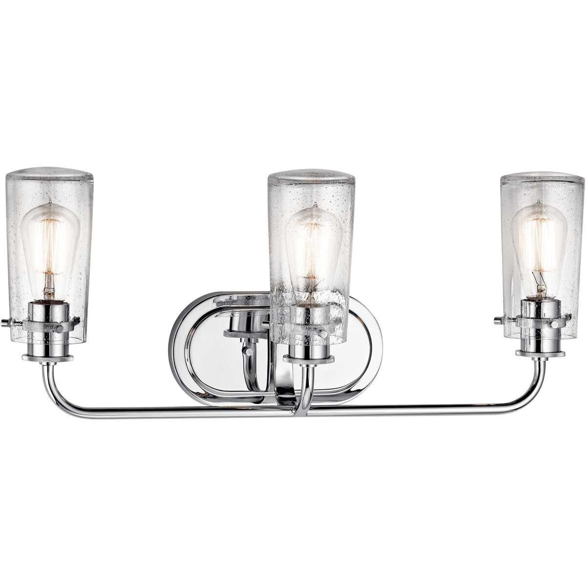 Braelyn 3 Light 24 inch Chrome Wall Mt Bath 3 Arm Wall Light