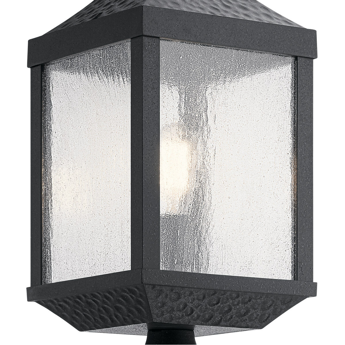 Springfield 1 Light 23 inch Distressed Black Outdoor Post Lantern