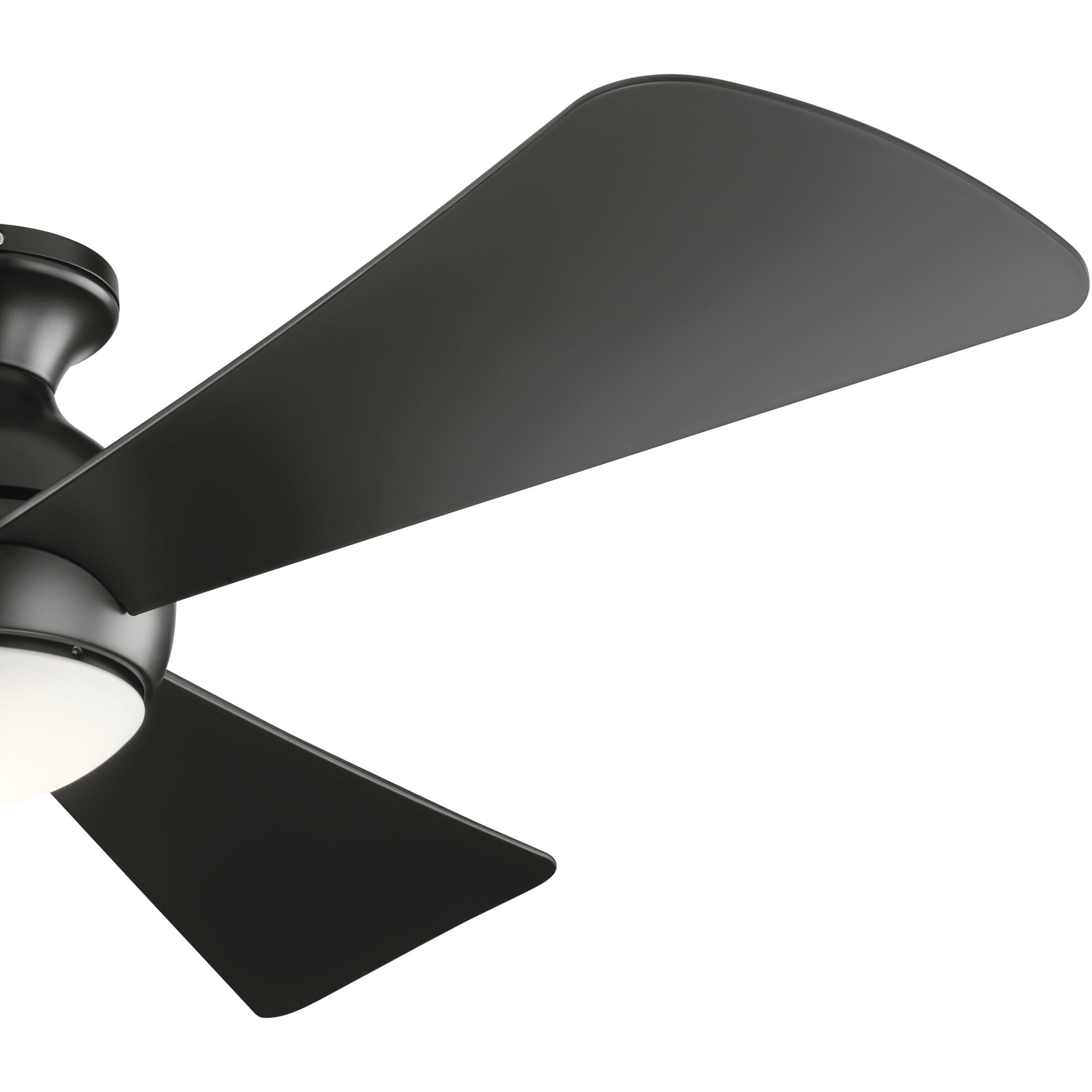 Sola 54 inch Satin Black Ceiling Fan