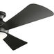 Sola 54 inch Satin Black Ceiling Fan