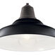 Pier 1 Light 13 inch Black Pendant/Semi Flush Ceiling Light