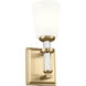 Rosalind 1 Light 5 inch Brushed Natural Brass Wall Sconce Wall Light