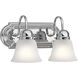 Independence 2 Light 12 inch Chrome Wall Mt Bath 2 Arm Wall Light