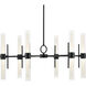 Riven LED Black Chandelier Ceiling Light
