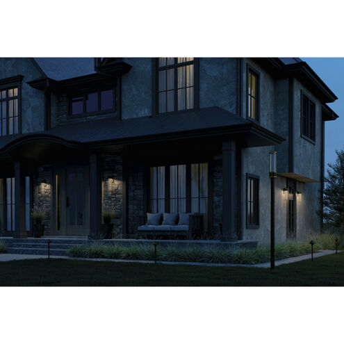 Camillo LED 20 inch Black Textured Outdoor Wall, Large