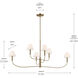 Eadie 6 Light 6 inch Champagne Bronze Chandelier Ceiling Light