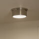 Serca 2 Light 14.25 inch Polished Nickel Flush Mount Ceiling Light