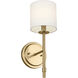 Ali 1 Light 5.25 inch Brushed Natural Brass Wall Sconce Wall Light