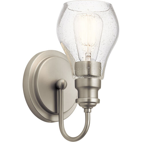 Greenbrier 1 Light 6 inch Brushed Nickel Wall Bracket Wall Light