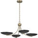 Palmela 4 Light Champagne Bronze Convertible Chandelier Ceiling Light