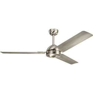 Todo 56 inch Brushed Stainless Steel with Bsh Stain Steel Blades Ceiling Fan