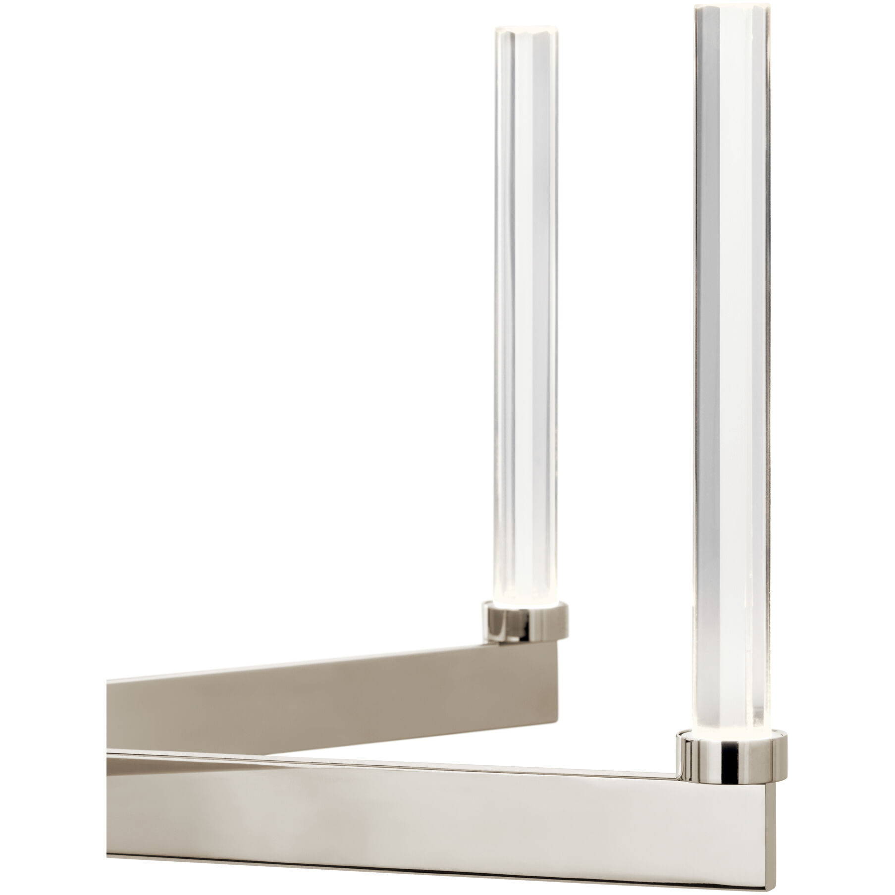 Sycara LED Polished Nickel Chandelier Ceiling Light, 1 Tier Medium