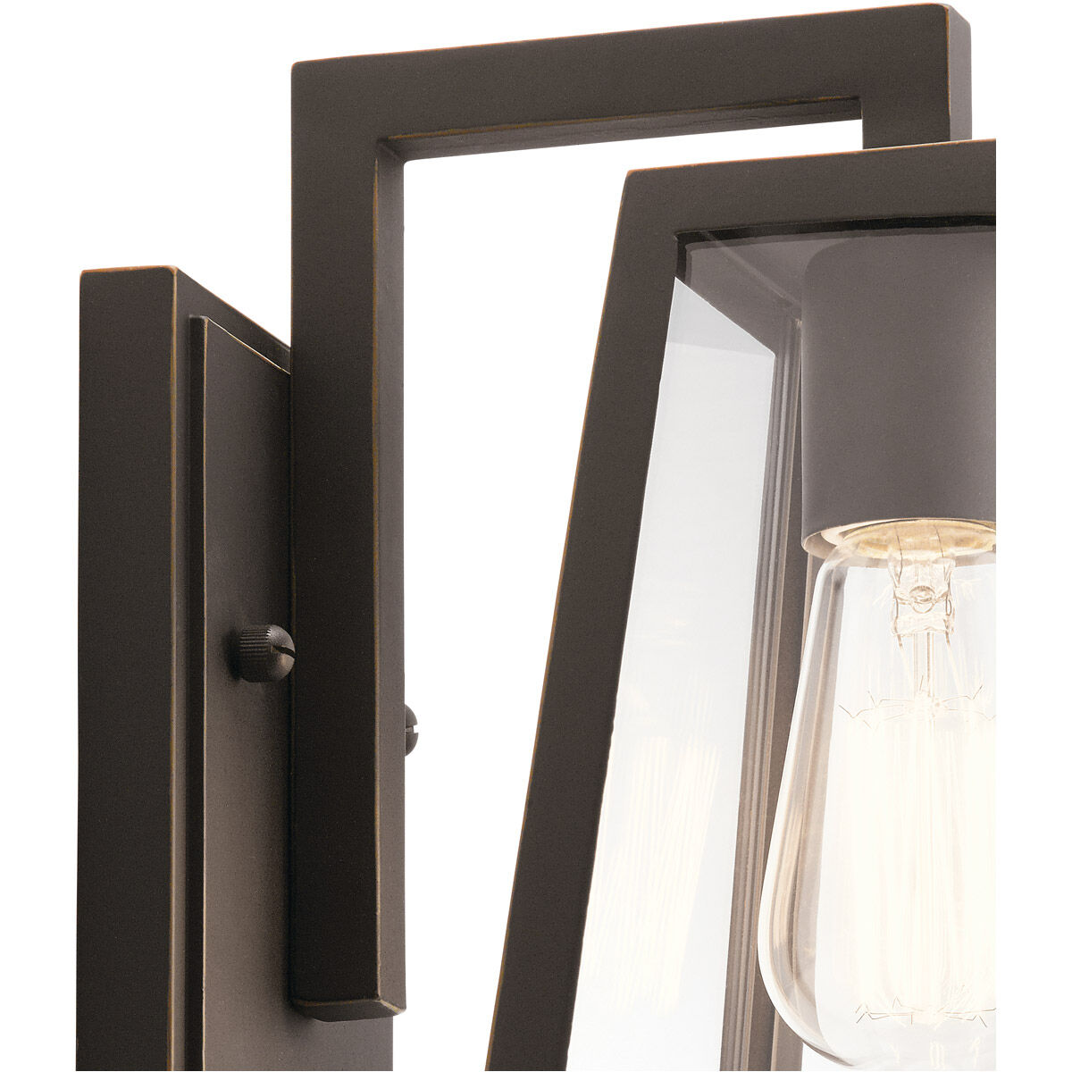 Delison 1 Light 12 inch Rubbed Bronze Outdoor Wall, Small