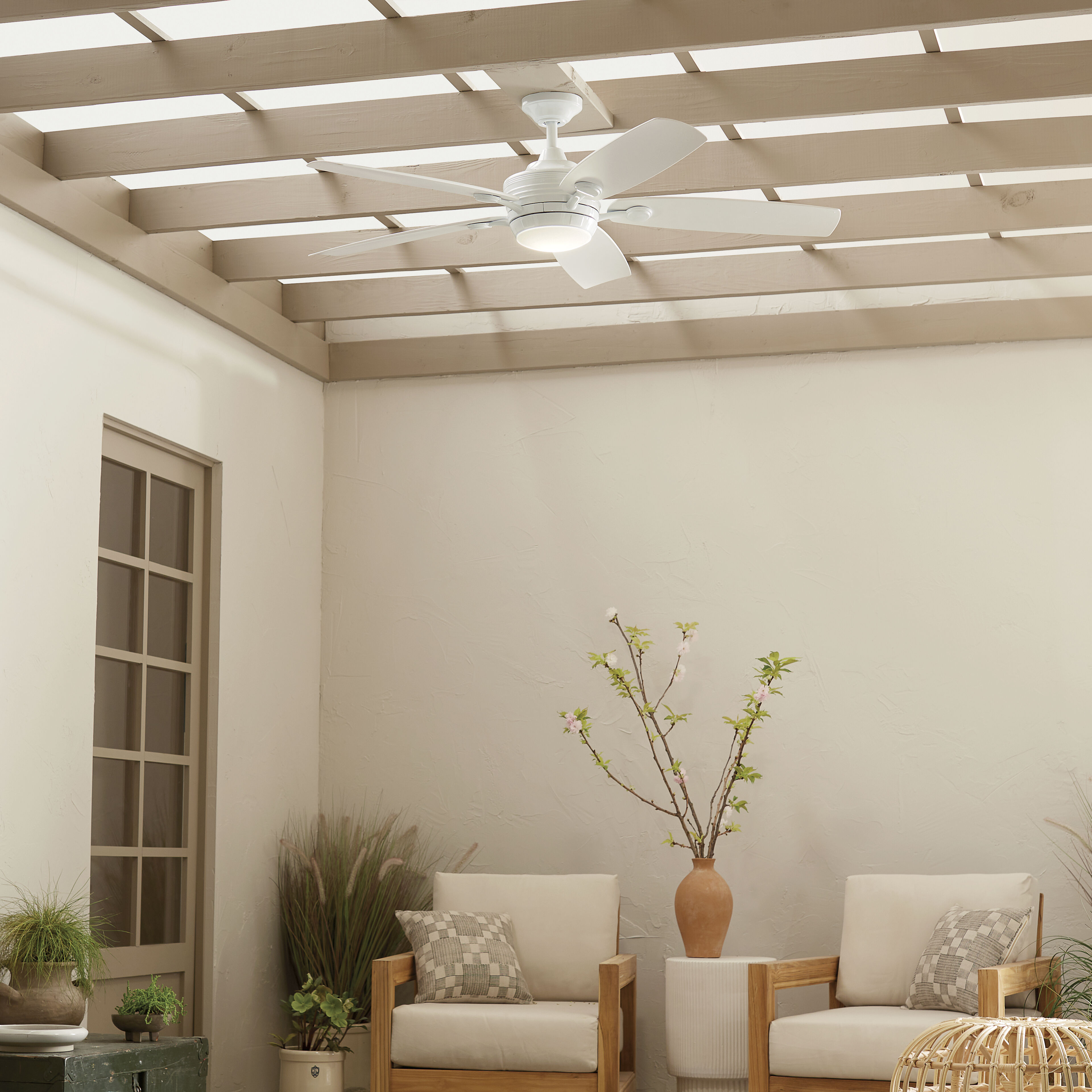 Tranquil 56 inch White Ceiling Fan
