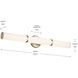 Rosh LED 32 inch Champagne Bronze Bath Bar Wall Light, Large