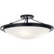 Independence 4 Light 23.25 inch Black Semi Flush Mount Ceiling Light 