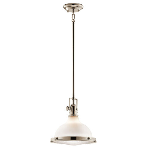 Hatteras Bay 1 Light 12 inch Polished Nickel Pendant Ceiling Light