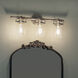 Brinley 3 Light 24 inch Brushed Nickel Wall Mt Bath 3 Arm Wall Light