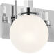 Hex LED 14.25 inch Chrome Bathroom Vanity Light Wall Light