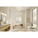Shailene 3 Light 14 inch Natural Brass Semi Flush Light Ceiling Light
