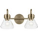 Farum 2 Light 19.25 inch Champagne Bronze Vanity Light Wall Light