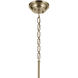 Marsailli 1 Light Champagne Bronze Pendant Ceiling Light, Large