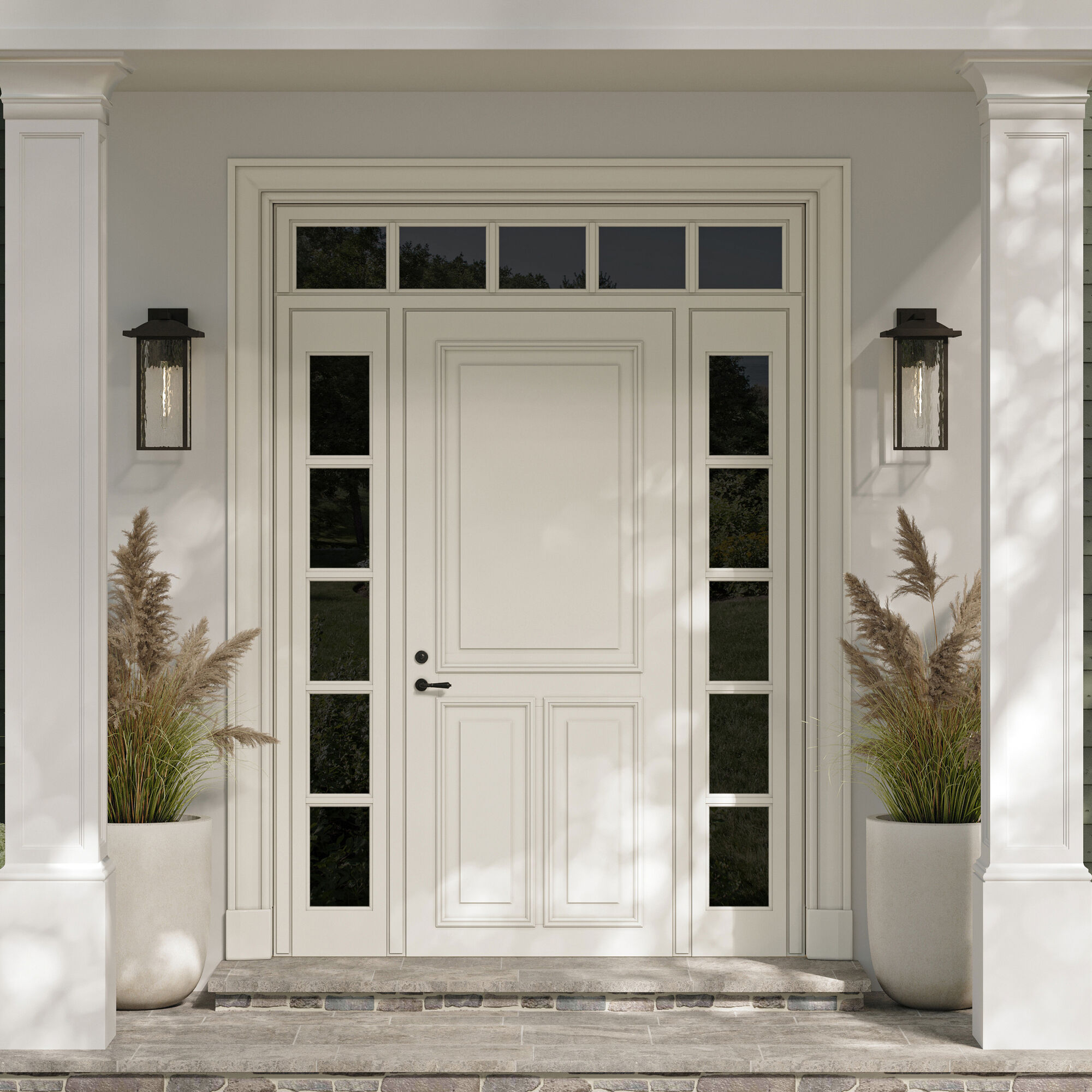 Capanna 1 Light 20 inch Textured Black Outdoor Wall Light