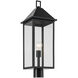 Prin 1 Light 25 inch Black Outdoor Post Lantern