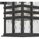 Beacon Square 1 Light 14.25 inch Textured Black Outdoor Wall Sconce, Medium