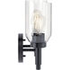 Madden 2 Light 14.25 inch Black Wall Mount Bath Wall Light, 2 Arm