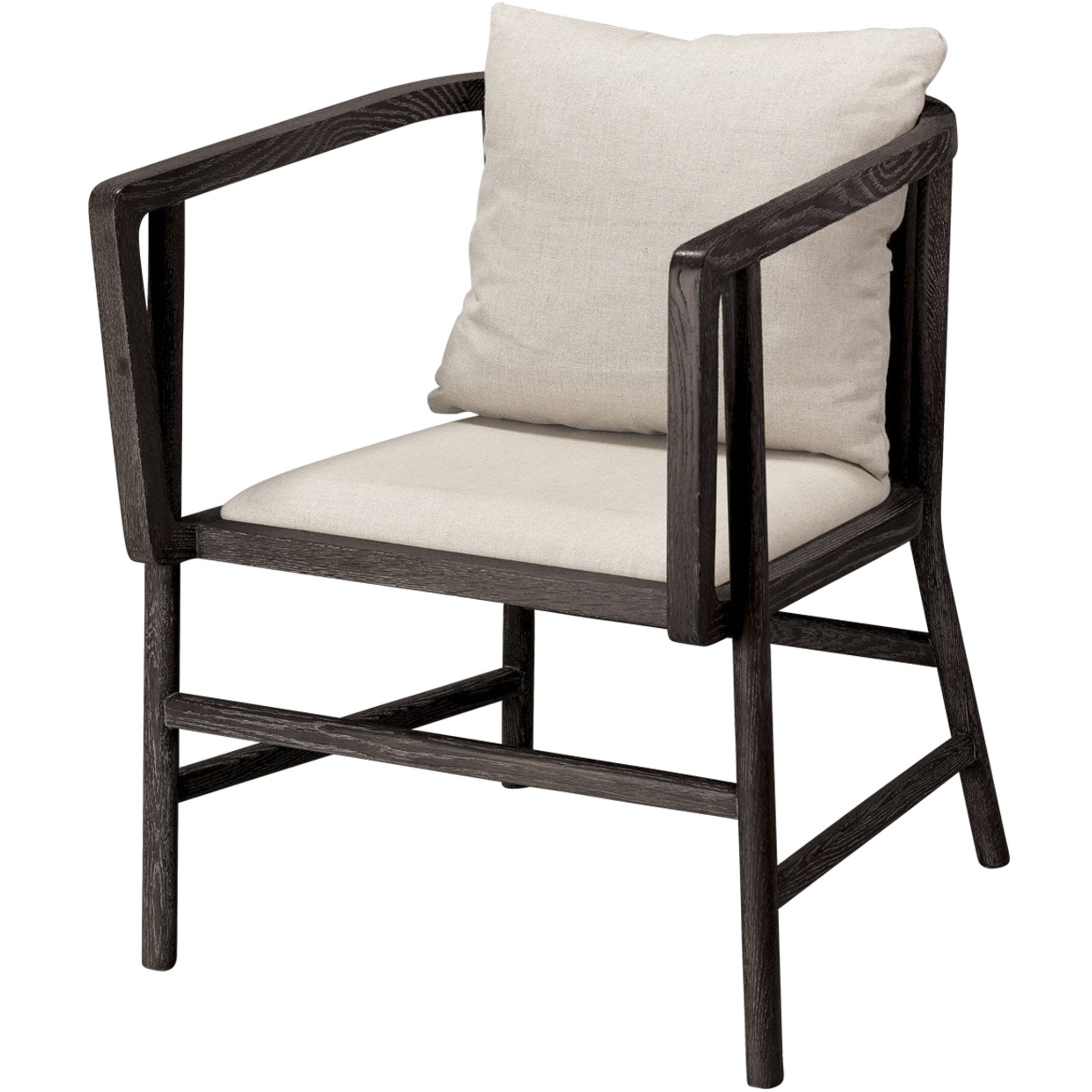 Grayson Grey Wood Arm Chair