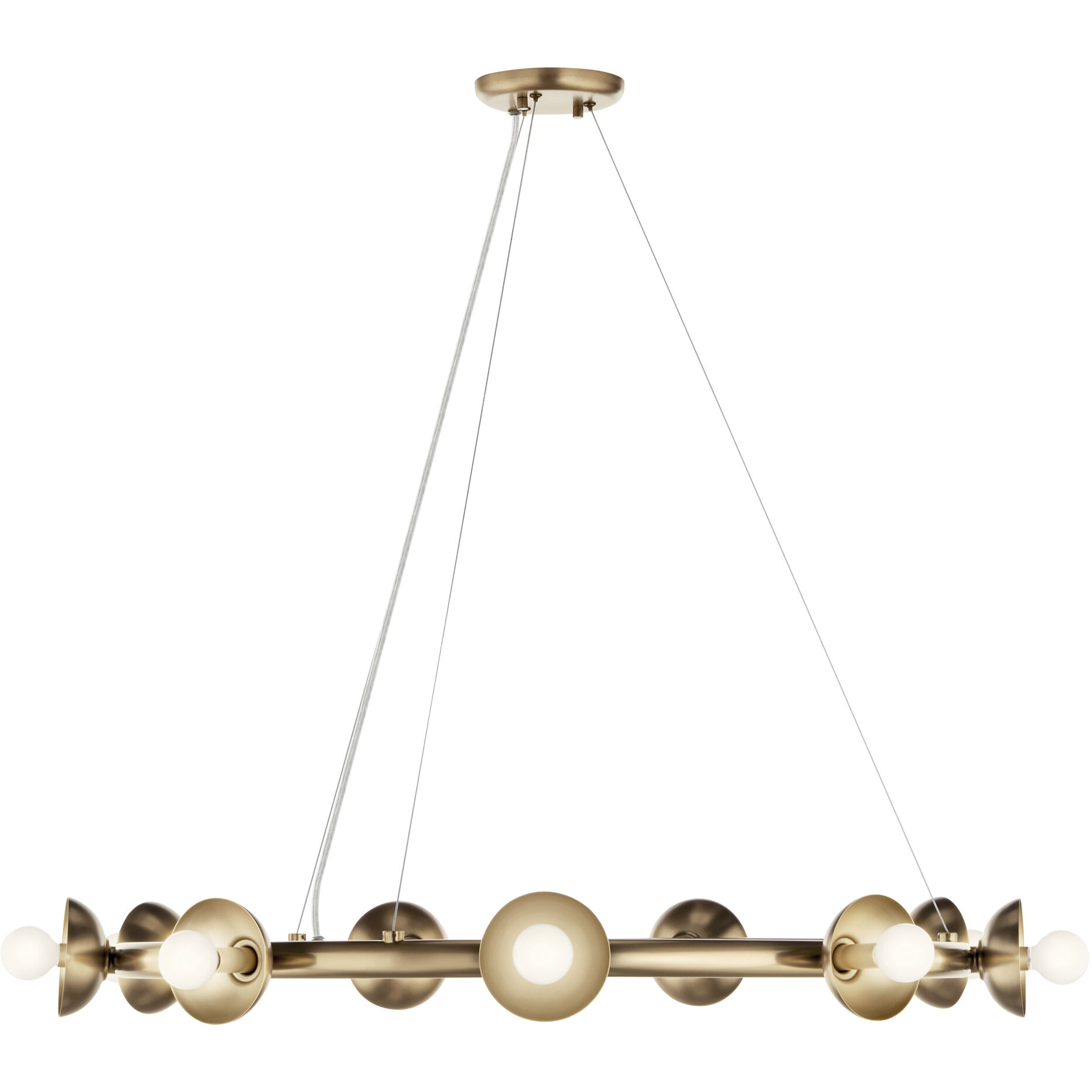 Palta 9 Light Champagne Bronze Chandelier Ceiling Light, 1 Tier, Medium