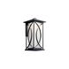 Ashbern LED 18 inch Textured Black Outdoor Wall, Large