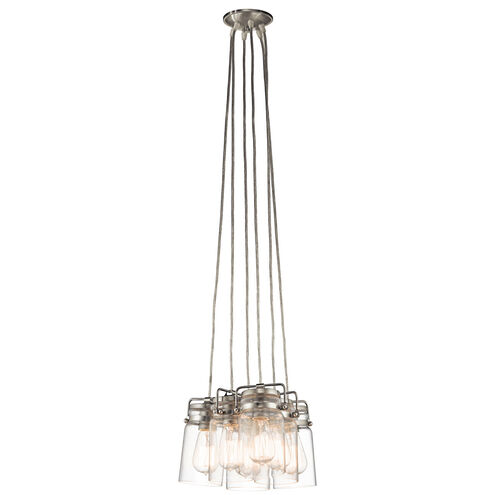 Brinley 6 Light 12 inch Brushed Nickel Pendant Ceiling Light