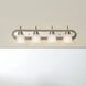 Independence 4 Light 30 inch Brushed Nickel Wall Mt Bath 4 Arm Wall Light
