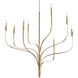 Livadia 8 Light Champagne Bronze Chandelier Ceiling Light, 1 Tier Large
