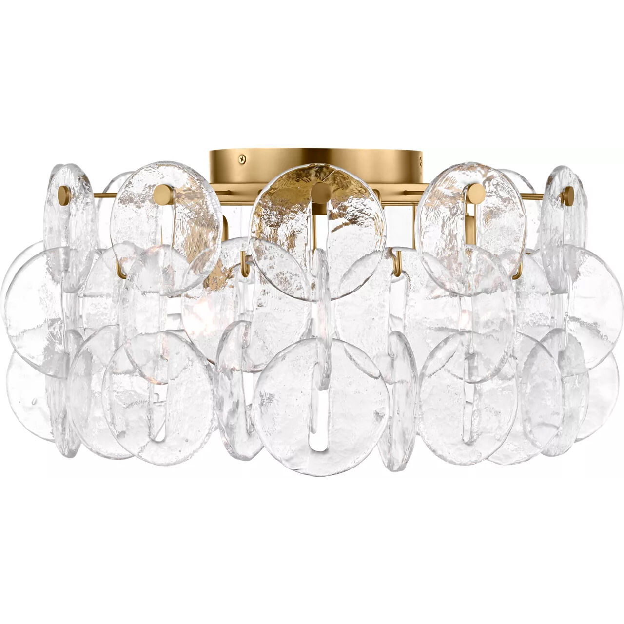 kate spade new york Candace 3 Light 21.38 inch Burnished Brass Flush Mount Ceiling Light