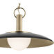 Kurio 1 Light Black Pendant Ceiling Light