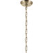 Lulo 1 Light Champagne Bronze Pendant Ceiling Light