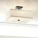 Shailene 3 Light 18 inch Black Semi Flush Mount Ceiling Light