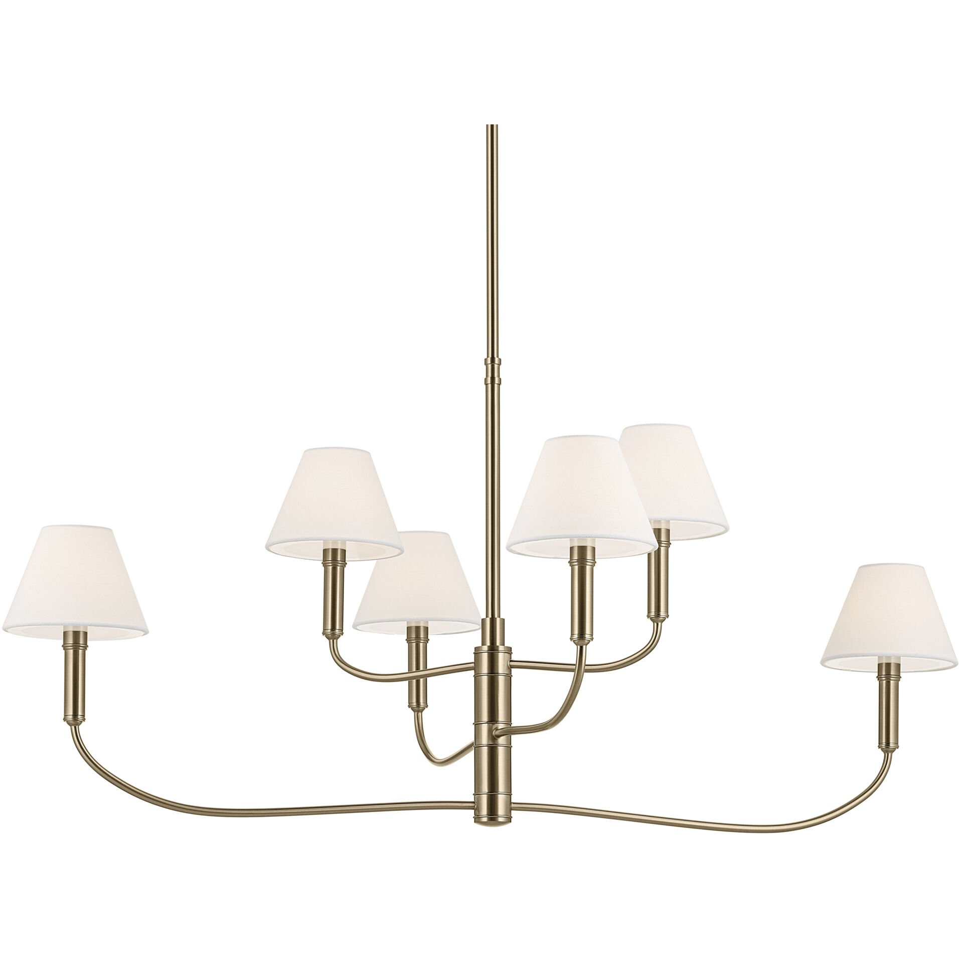Eadie 6 Light 6 inch Champagne Bronze Chandelier Ceiling Light