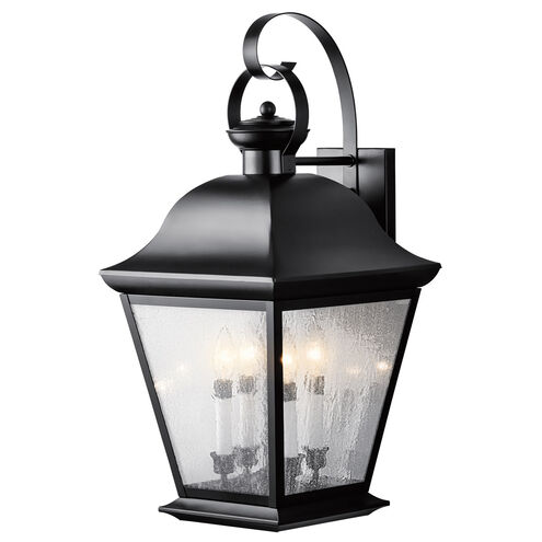 Mount Vernon 4 Light 28 inch Black Outdoor Wall, X-Large