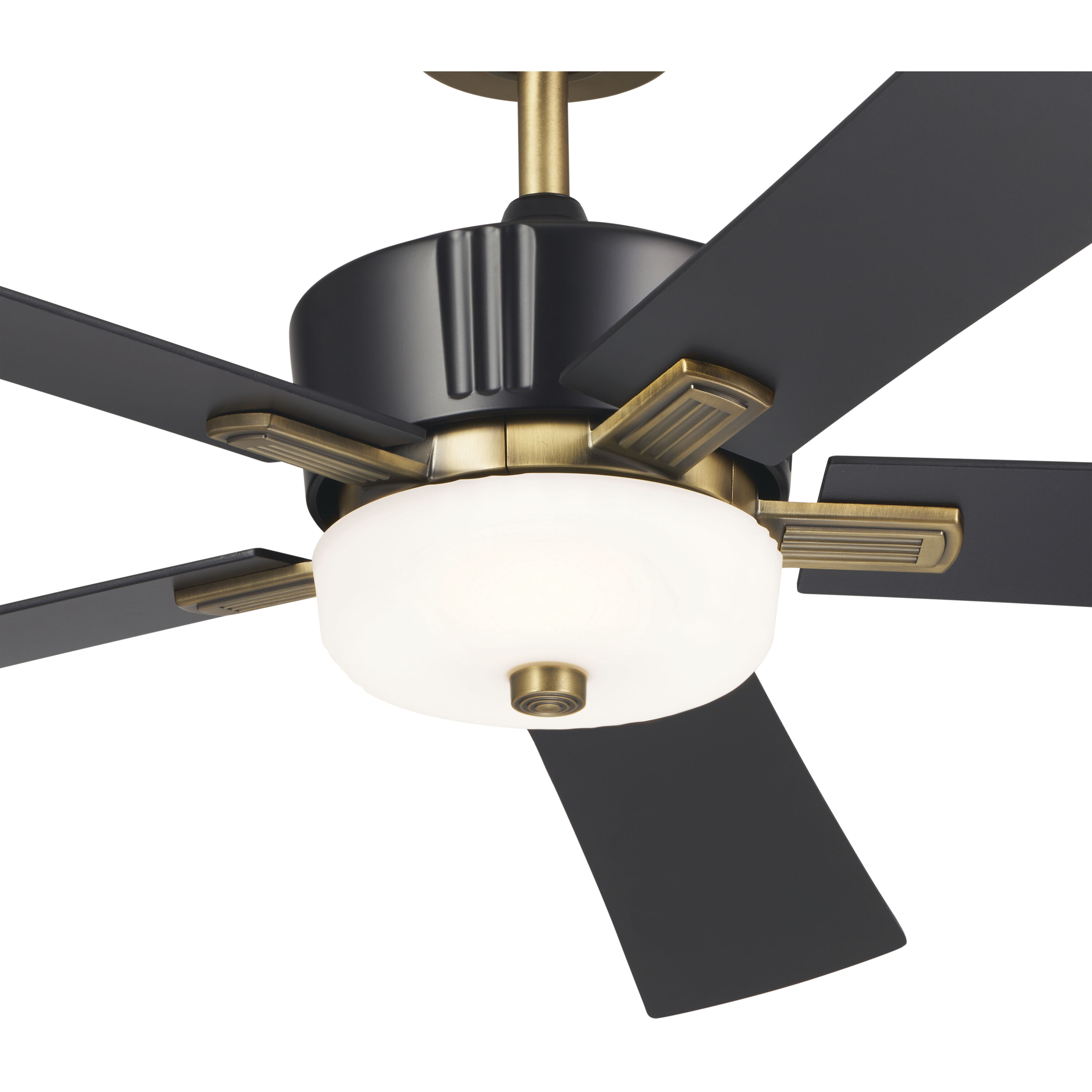 Icon 56 inch Satin Black with Black Blades Ceiling Fan